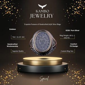 David Yıldızı Gümüş Yüzük, Süleyman Mührü Gümüş Yüzük, Zirkon Taşlı Gerçek Gümüş Takı - Görsel 2