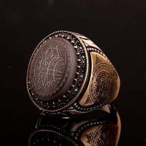 Erkek Yüzük, 925 Ayar Gümüş Yüzük, Müslüman Yüzük - Görsel 5