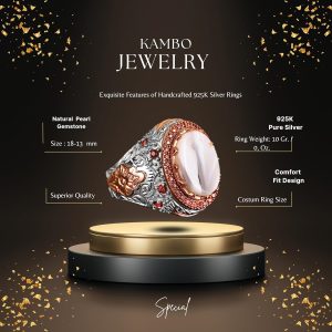 Gerçek Doğal Yemen Akik Taşı Yüzük, Kral Yüzüğü, El Yapımı Yüzük, 925 Ayar Gümüş Yüzük Erkekler İçin - Görsel 2