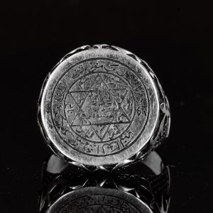 Sterling Gümüş Erkek Yüzük, Davut Yıldızı Yüzük, Sembolik Yüzük, Davut Yüzüğü - Görsel 2