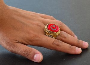 Erkekler için Gümüş Ay Yıldız Yüzük - Ay ve Yıldız Özel Gümüş Yüzük - Görsel 6