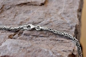 925 Ayar Gümüş Erkek Zincir, El Yapımı Erkek Zincir, Zincir Takı, Erkekler İçin Kolye, Kral Zinciri - Görsel 4