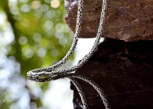 925 Ayar Gümüş Erkek Zincir, El Yapımı Erkek Zincir, Zincir Takı, Erkekler İçin Kolye, Kral Zinciri - Görsel 6