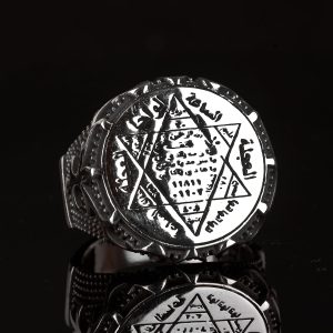 925 Ayar Gümüş Erkek Yüzük, Davud'un Yıldızı Yüzüğü, Kral Süleyman Yüzüğü, El Yapımı Özel Yüzük Erkekler İçin (Özelleştirilebilir) - Görsel 6