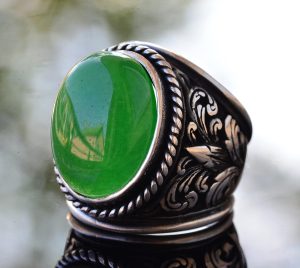 Erkekler için Şık Doğal Taş Koleksiyonu: 925 Ayar Gümüş Yüzükler - Jade Taşı Seçimi - Görsel 3