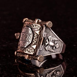 David Yıldızı Gümüş Yüzük, 925 Ayar Gümüş Yüzük - Görsel 5