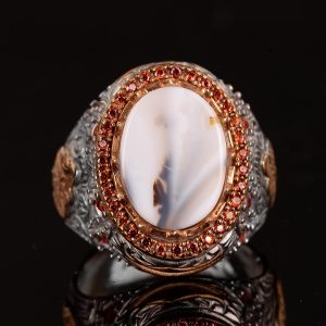 Gerçek Doğal Yemen Akik Taşı Yüzük, Kral Yüzüğü, El Yapımı Yüzük, 925 Ayar Gümüş Yüzük Erkekler İçin - Görsel 6