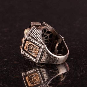 925 Ayar Gümüş Erkek Yüzük - Çapa Yüzük - Kaptan Denizci Yüzüğü - Deniz Temalı Takı - Görsel 6