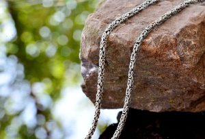 925 Ayar Gümüş Erkek Zincir, El Yapımı Erkek Zincir, Zincir Takı, Erkekler İçin Kolye, Kral Zinciri - Görsel 5