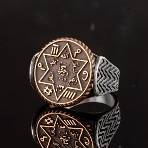 David Yıldızı Erkek Yüzüğü - 925 Ayar Gümüş Sihirli Yüzük - Görsel 4