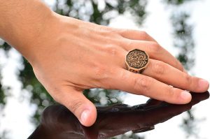 Tawhid Yüzüğü Erkekler İçin, Gümüş Yüzük, 925 Ayar Gümüş Erkek Yüzüğü, Büyük Yüzük - Görsel 6