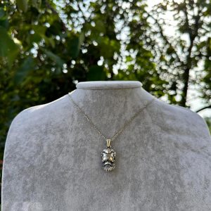 925 Ayar Gümüş Sakallı Kafatası Kolye, Gözlük Takmış El Yapımı Kafatası Pendenti, Cesur Erkek Takısı - Görsel 3