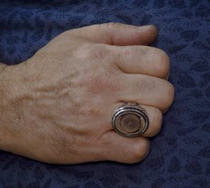 925 Ayar Gümüş Erkek Yüzük, İslami Yüzük, Lailahe illa Allallah Muhammeden Resul Allah - Görsel 5