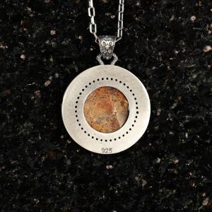 Erkekler için 925 Ayar Gümüş Kolye - Hayvan Temalı, Gotik Temalı Takı (Yıldız ve Hilal) - Görsel 3