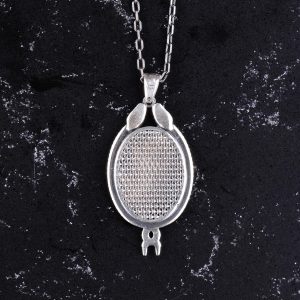 925 Ayar Gümüş Kolye - Davud Yıldızı Aksesuarı ile Yılan Detaylı Kolye - Görsel 4