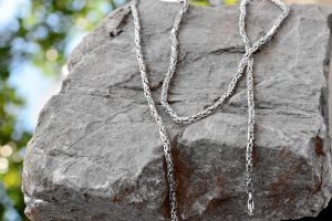 925 Ayar Gümüş Erkek Zincir, El Yapımı Erkek Zincir, Zincir Takı, Erkekler İçin Kolye, Kral Zinciri - Görsel 8