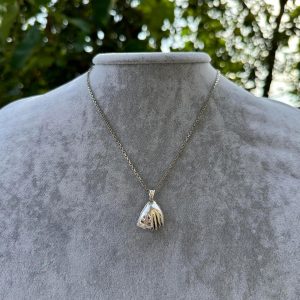 925 Ayar Gümüş Beyzbol Eldiveni Kolye - El Yapımı Spor Kolye - Beyzbol Tutkunları için Minimalist Takı - Sporculara Hediye - Görsel 3