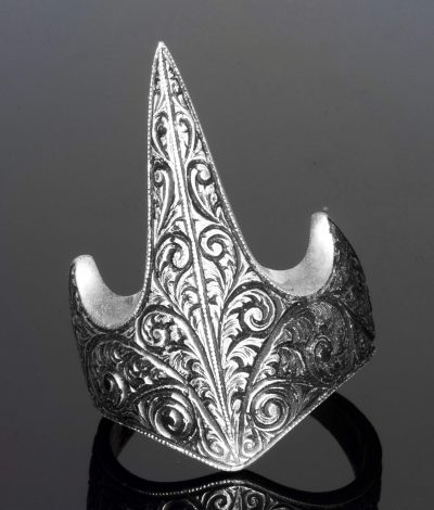 Erkek 925 Ayar Gümüş Okçuluk Başparmak Yüzüğü - Viking Okçusu Tasarımı - Görsel 3