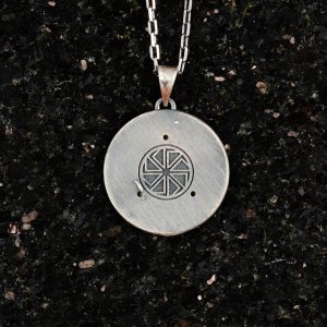 Gümüş Süleyman Mührü Kolye, 925 Ayar Gümüş Erkek Kolye, Yahudi Kolyesi - Görsel 3