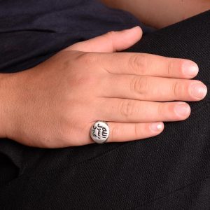 Erkekler İçin İslami Yüzük, Gümüş Erkek Yüzüğü - Görsel 3