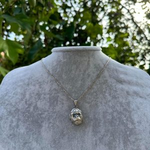 925 Ayar Gümüş Gorilla Başlı Kolye, El Yapımı Hayvan Kolye, Cesur Beyler Takısı - Görsel 6