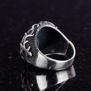 İslami Yüzük, Erkekler İçin Hediye, 925 Ayar Gümüş Yüzük, Dini Yüzük (Özelleştirilebilir) - Görsel 5