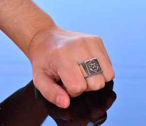 El Yapımı 925 Ayar Gümüş Erkek Aslan Yüzük - Cesur ve Güçlü Tasarım - Görsel 7