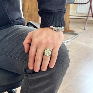 İslami Yüzük, Erkekler İçin Hediye, 925 Ayar Gümüş Yüzük, Dini Yüzük (Özelleştirilebilir) - Görsel 3