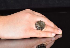 Erkekler için Gümüş Yüzük - Camii Tasarımı, İslami Yüzük - Görsel 7