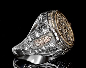 Erkekler için Gümüş Yüzük - Camii Tasarımı, İslami Yüzük - Görsel 5