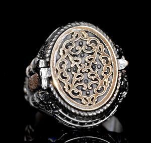 Erkekler için Gümüş Yüzük - Camii Tasarımı, İslami Yüzük - Görsel 4