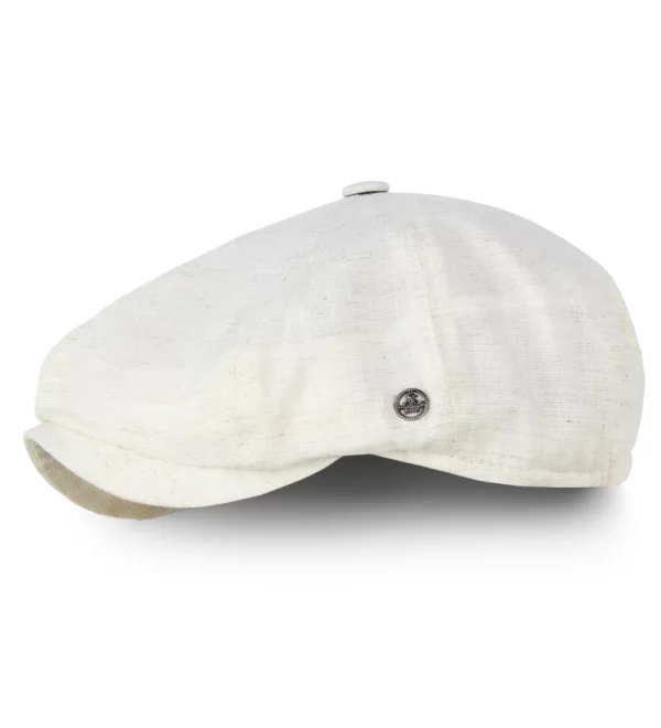 Erkek Kasket - Lastikli Bedensiz Tasarım, Hafif Keten Kumaş, İtalyan Moda Kesimi