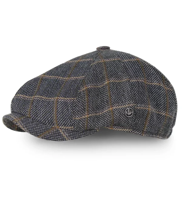 Erkek İtalyan Tarzı Kasket – Zarif Desenler Ve Lastikli Bedensiz Kumaş