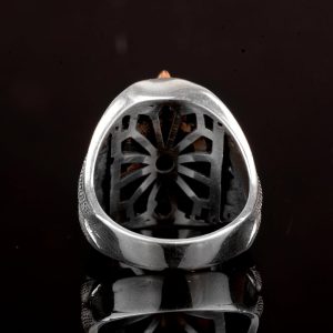 925 Ayar Gümüş Yüzük - El Yapımı Doğal Drusy Kristal Kuvars - Görsel 7