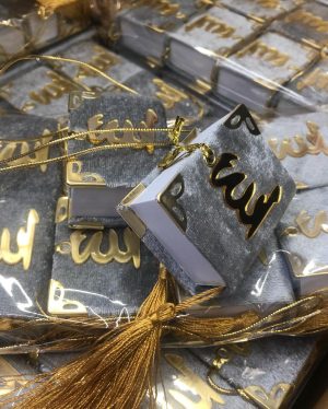 Mini Kuran, 1. Kaliteli Kadife Mini Kuran, Araç Kuran-Kerim Püsküllü Pleksi, Mini Kuran, Bayram Hediyesi, Hac Hediyeleri, İslami Hediyeler - Görsel 8