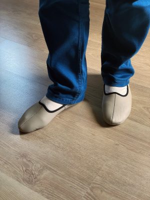 Terlik İslam Mest, Bej Kış Çorapları, Gerçek Geri Dönüşüm Deri El Yapımı Tavaf Ayakkabıları, Ayakkabılar, İslami Hediye - Görsel 4