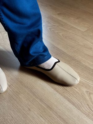 Terlik İslam Mest, Bej Kış Çorapları, Gerçek Geri Dönüşüm Deri El Yapımı Tavaf Ayakkabıları, Ayakkabılar, İslami Hediye - Görsel 3