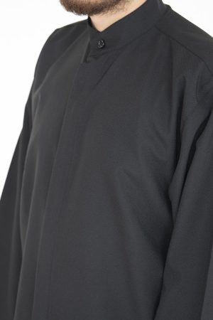 Hakim Yakalı Düz Cüppe, 1. Kaliteli Özel Kumaş, İmam Giysileri, Harakani Namaz Cüppesi, Punto Cüppe, İslami Giyim, Cubba - Görsel 5