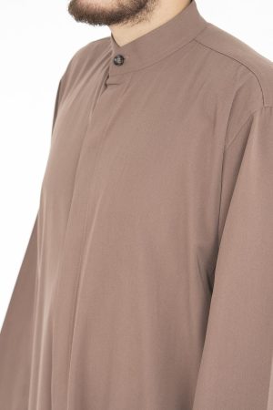 Hakim Yakalı Düz Cüppe, 1. Kaliteli Özel Kumaş, İmam Giysileri, Harakani Namaz Cüppesi, Punto Cüppe, İslami Giyim, Cubba - Görsel 6