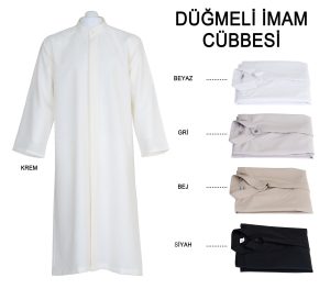 Hakim Yakalı Düz Cüppe, 1. Kaliteli Özel Kumaş, İmam Giysileri, Harakani Namaz Cüppesi, Punto Cüppe, İslami Giyim, Cubba - Görsel 8