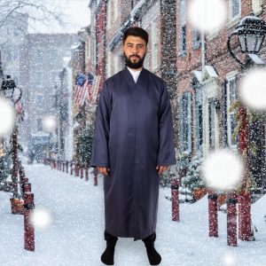 Buhara Yakalı Namaz Kıyafeti - Erkekler İçin Harakani Yeşil Cübbe, İslami Namaz Kıyafeti - Görsel 3