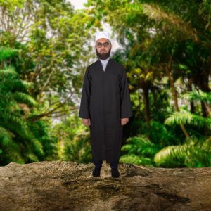 Buhara Yakalı Namaz Kıyafeti - Erkekler İçin Harakani Yeşil Cübbe, İslami Namaz Kıyafeti - Görsel 7