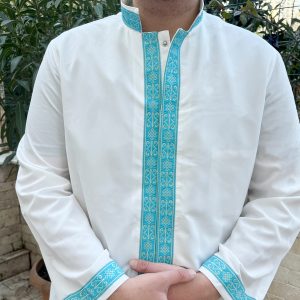 Cübbe, Müslüman Uzun Kurta, Müslüman Giysileri, Namaz Cübbesi Harakani Yeşil, Cübbe, Punto Cübbe, İslam Erkek Giyim - Görsel 4