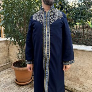 Namaz Cübbesi Harakani Yeşil, Cübbe, Punto Jubbah, İslami Erkek Giyim, Jubbah, Müslüman Uzun Kurta, Müslüman Giysileri, - Görsel 6