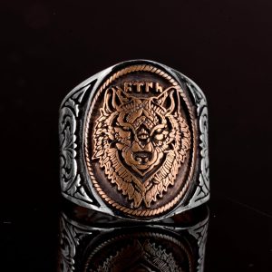 Kambo 926 Sterling Silver Wolf Ring For Men - Unique And Durable Design With Intricate Wolf Head Detail - Görsel 4